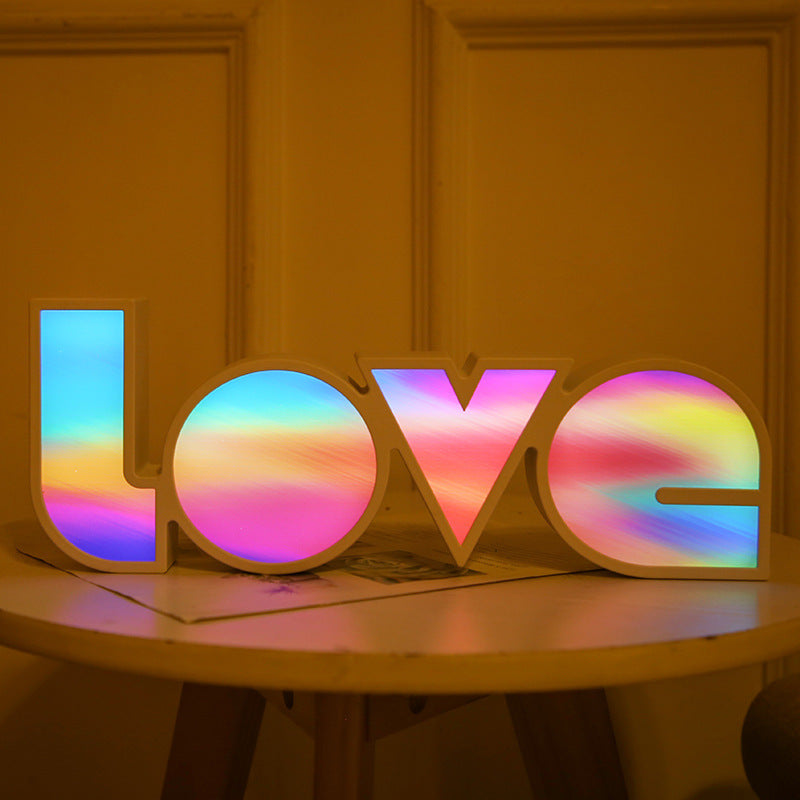 Valentines Day Decor LED LOVE Light For Bedroom - Lets Take It Now