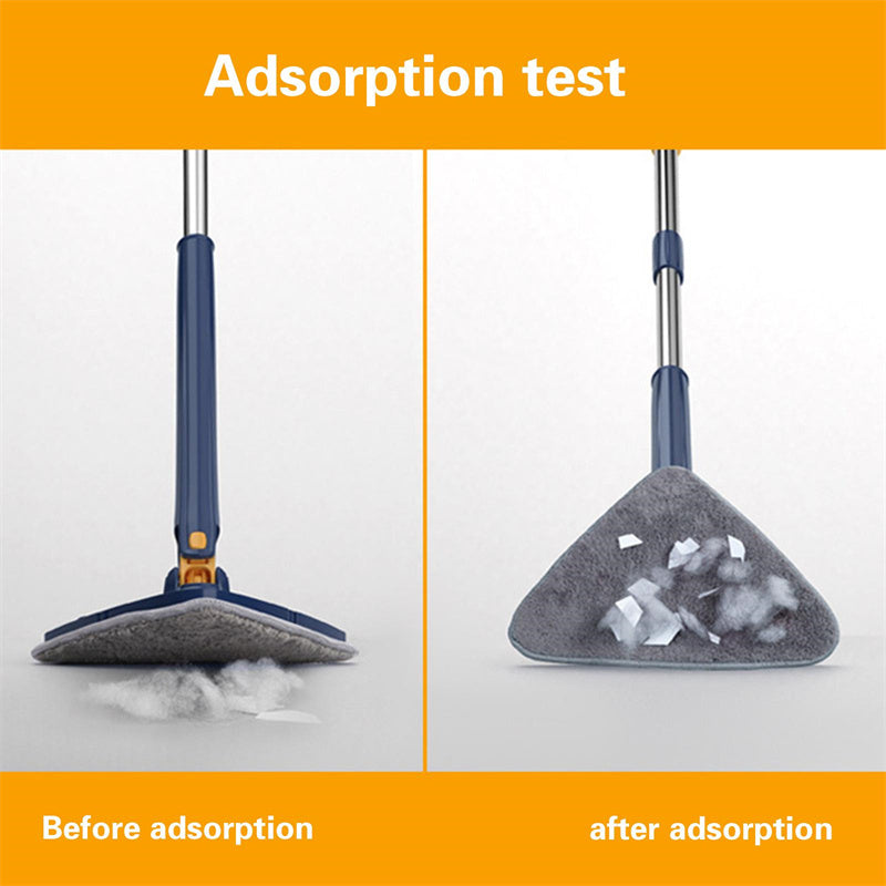 360 Extendable Triangle Rotatable Adjustable Cleaning Mop - Lets Take It Now