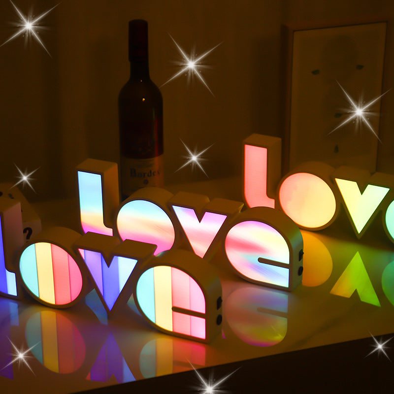 Valentines Day Decor LED LOVE Light For Bedroom - Lets Take It Now