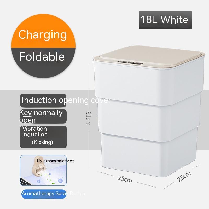 Smart Trash Can With Lid For Bedroom And Living Room - Lets Take It Now