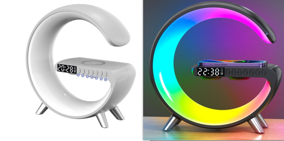 Best Smart G Shaped LED Lamp With Bluetooth Speaker & Wireless Charger - Lets Take It Now