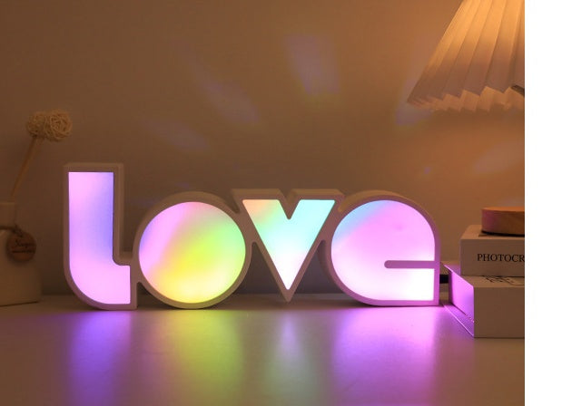 Valentines Day Decor LED LOVE Light For Bedroom - Lets Take It Now