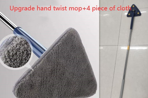 360 Extendable Triangle Rotatable Adjustable Cleaning Mop - Lets Take It Now