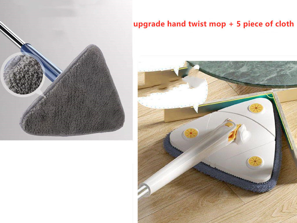 360 Extendable Triangle Rotatable Adjustable Cleaning Mop - Lets Take It Now