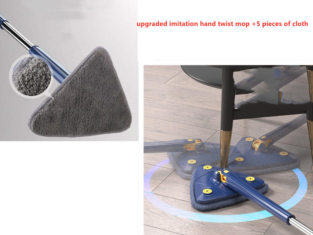 360 Extendable Triangle Rotatable Adjustable Cleaning Mop - Lets Take It Now