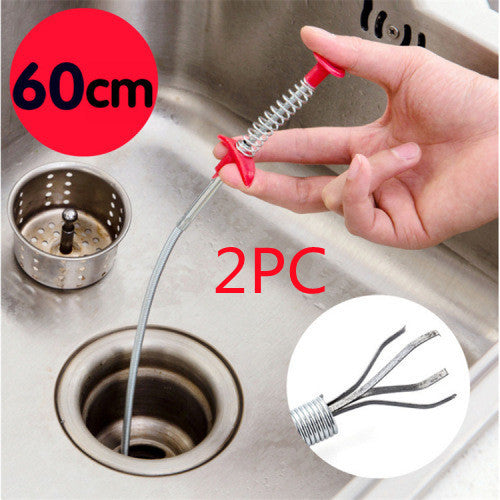 Best Drain Clog Remover & Hair Cleaner Spring Pipe - Lets Take It Now