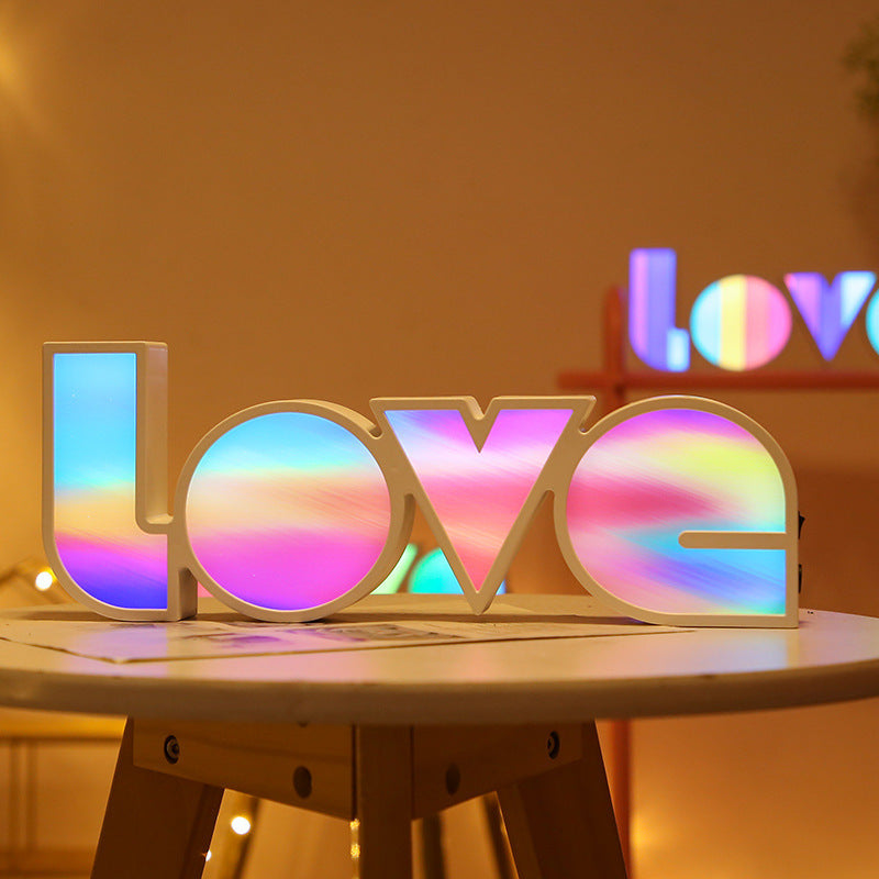 Valentines Day Decor LED LOVE Light For Bedroom - Lets Take It Now