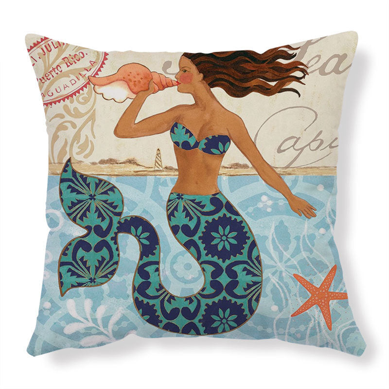 Cushion Covers Sea Turtle Printed Throw Pillow Cases - Lets Take It Now