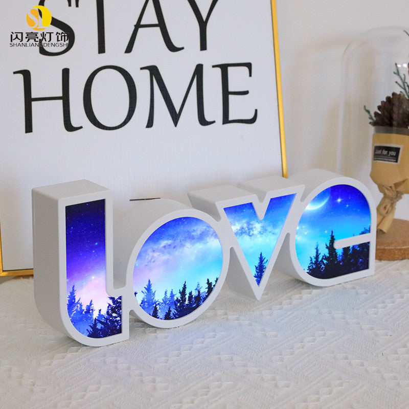 Valentines Day Decor LED LOVE Light For Bedroom - Lets Take It Now