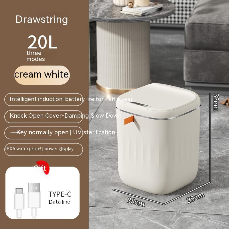 Smart Trash Can With Lid For Bedroom And Living Room - Lets Take It Now