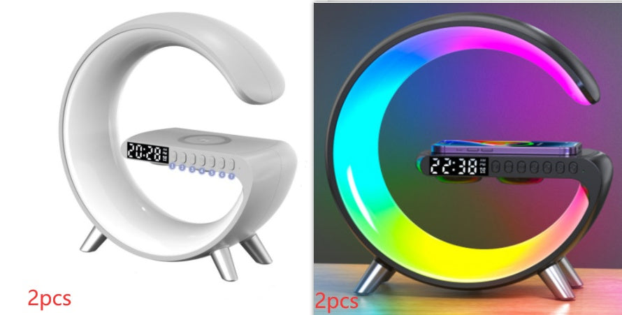 Best Smart G Shaped LED Lamp With Bluetooth Speaker & Wireless Charger - Lets Take It Now