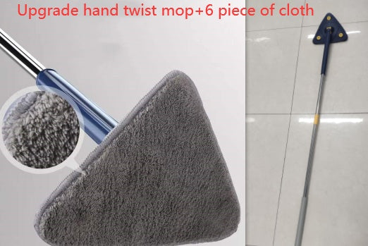 360 Extendable Triangle Rotatable Adjustable Cleaning Mop - Lets Take It Now