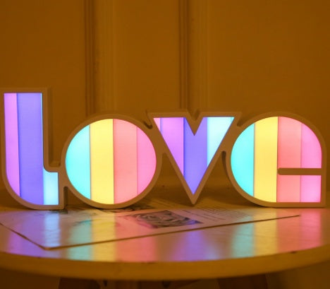 Valentines Day Decor LED LOVE Light For Bedroom - Lets Take It Now