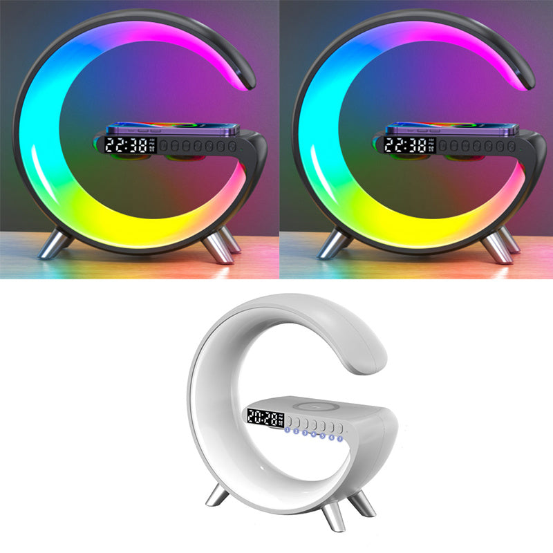 Best Smart G Shaped LED Lamp With Bluetooth Speaker & Wireless Charger - Lets Take It Now